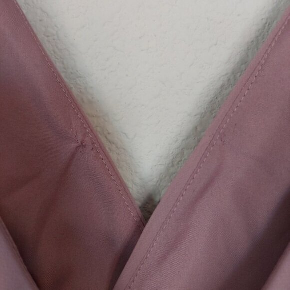 Dessy Collection Sleeveless Draped Chiffon Maxi Dress Front Slit Size 4 - Picture 9 of 13